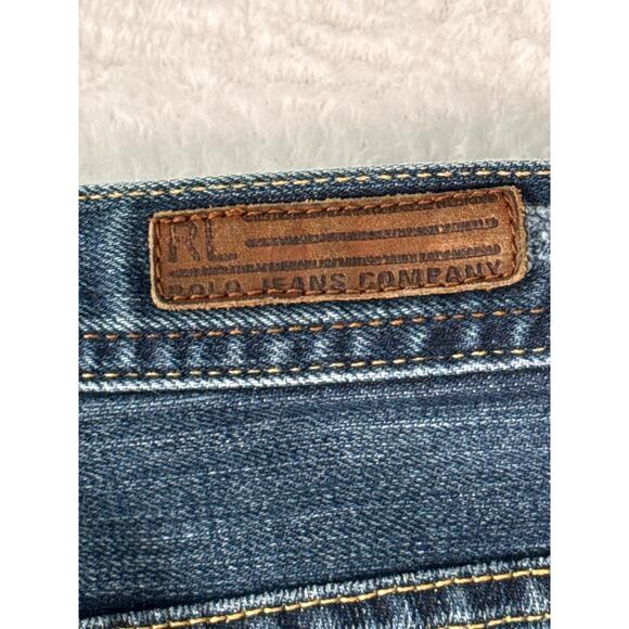 Polo Ralph Lauren Low Rise Stretch Kelly Jeans Women Size 8/30 Bootcut - Picture 3 of 9
